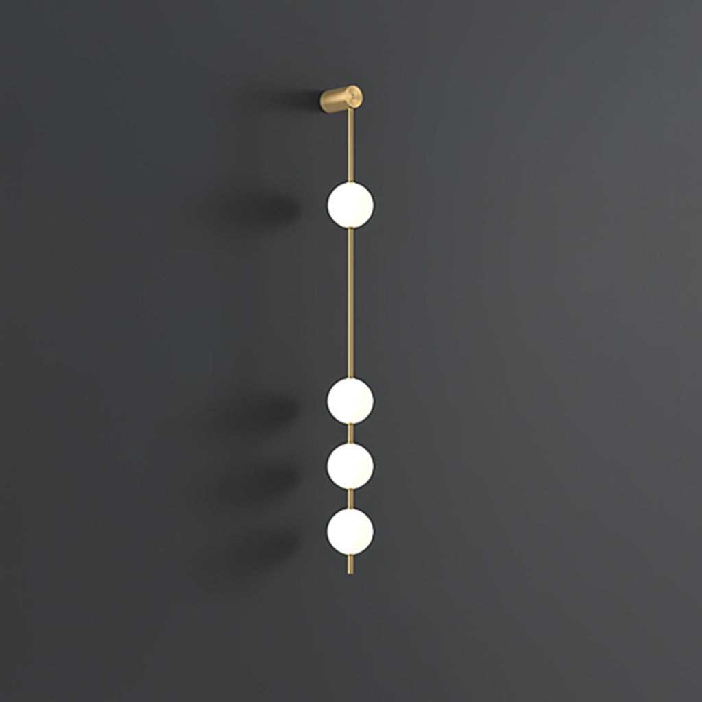Vertical Balls Wall Lamp — Linear Sphere Chain