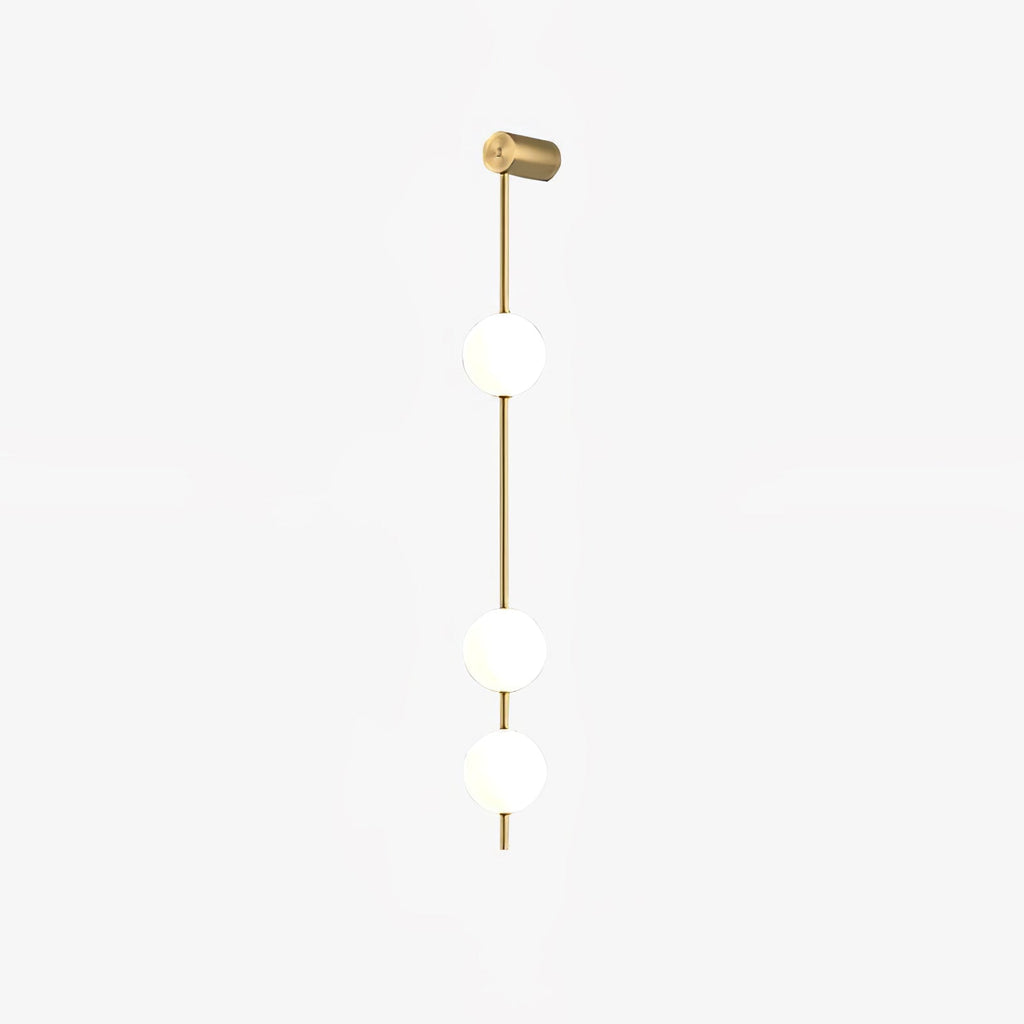 Vertical Balls Wall Lamp — Linear Sphere Chain