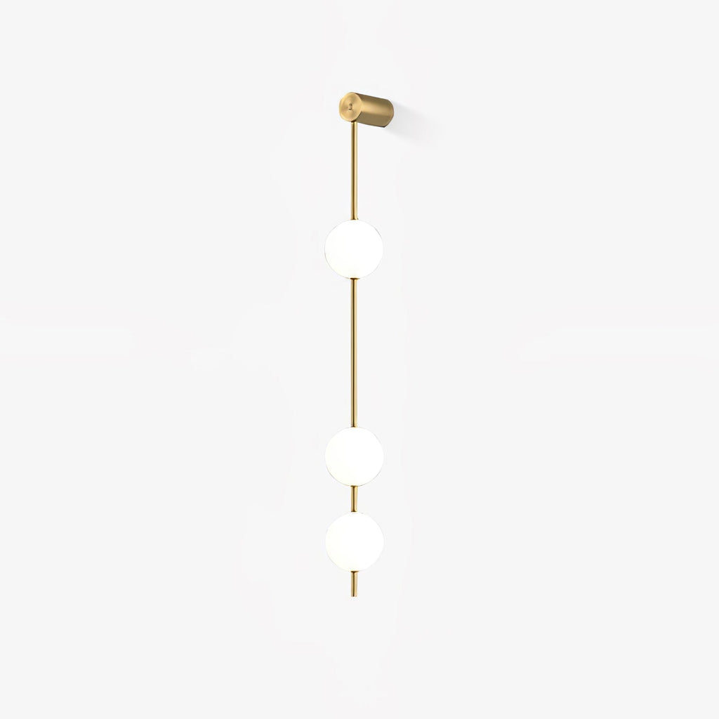 Vertical Balls Wall Lamp — Linear Sphere Chain