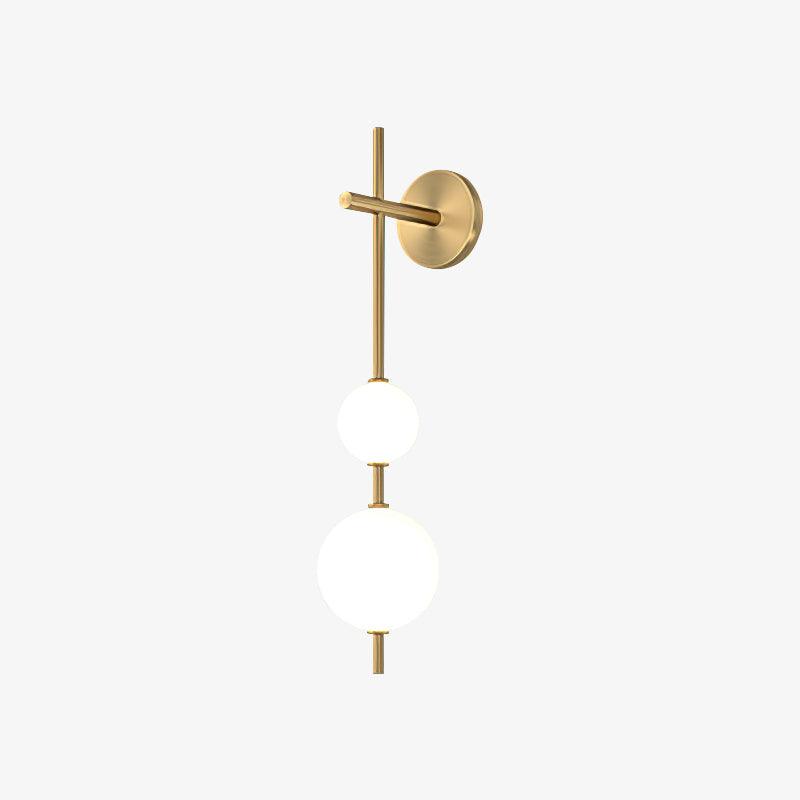 Vertical Globe Wall Sconce Matte White