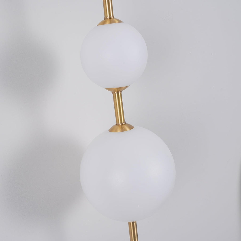 Vertical Globe Wall Sconce Matte White