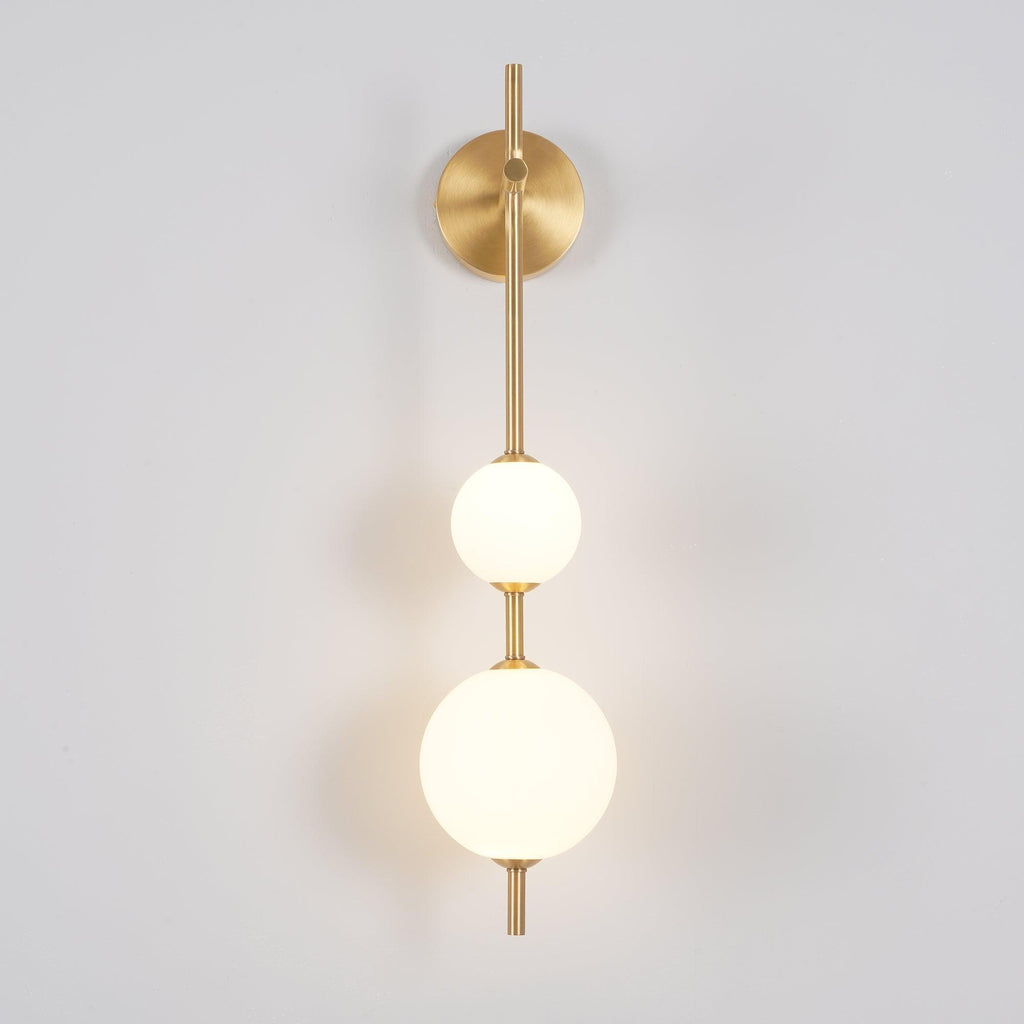 Vertical Globe Wall Sconce Matte White