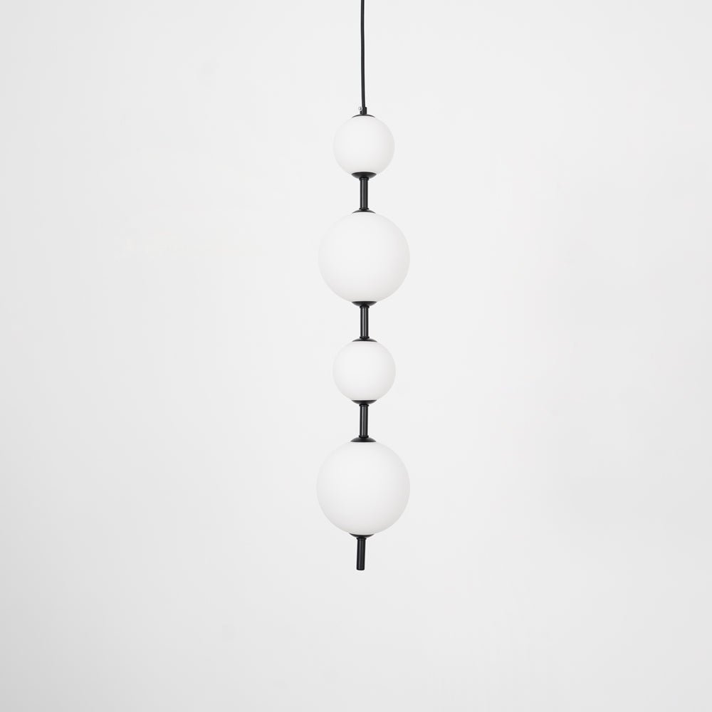 Vertical Globe Pendant Lamp — Stacked Sphere Design, Integrated Illumination, Ceiling Suspension