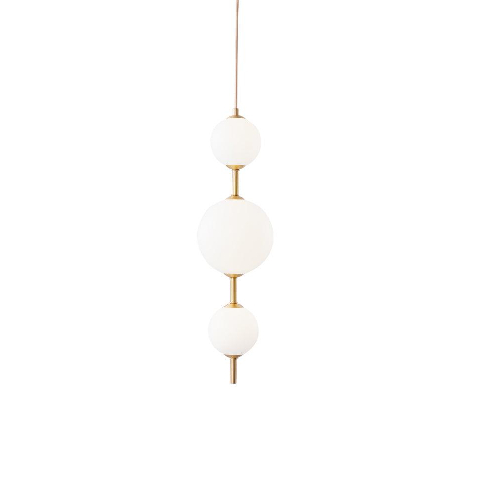 Vertical Globe Pendant Lamp — Stacked Sphere Design, Integrated Illumination, Ceiling Suspension