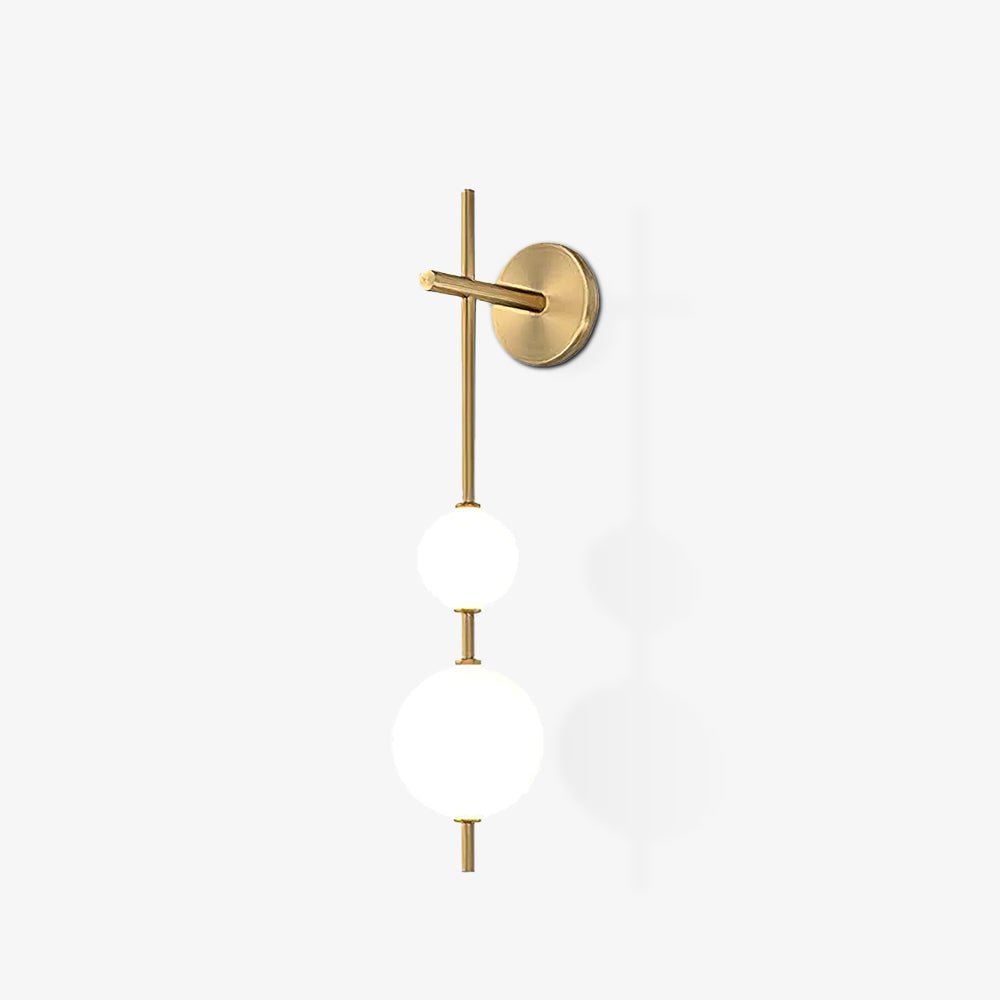 Vertical Globe Wall Sconce Matte White