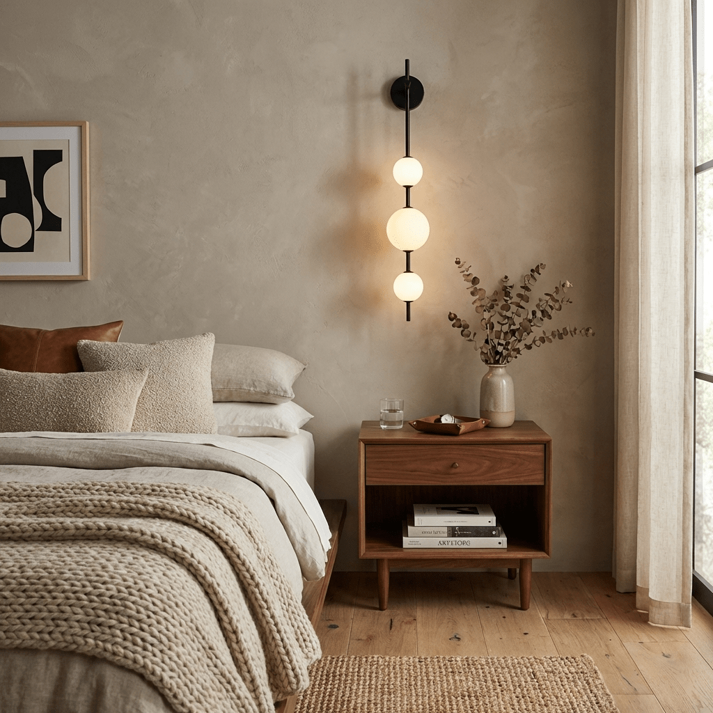 Vertical Globe Wall Sconce Matte White