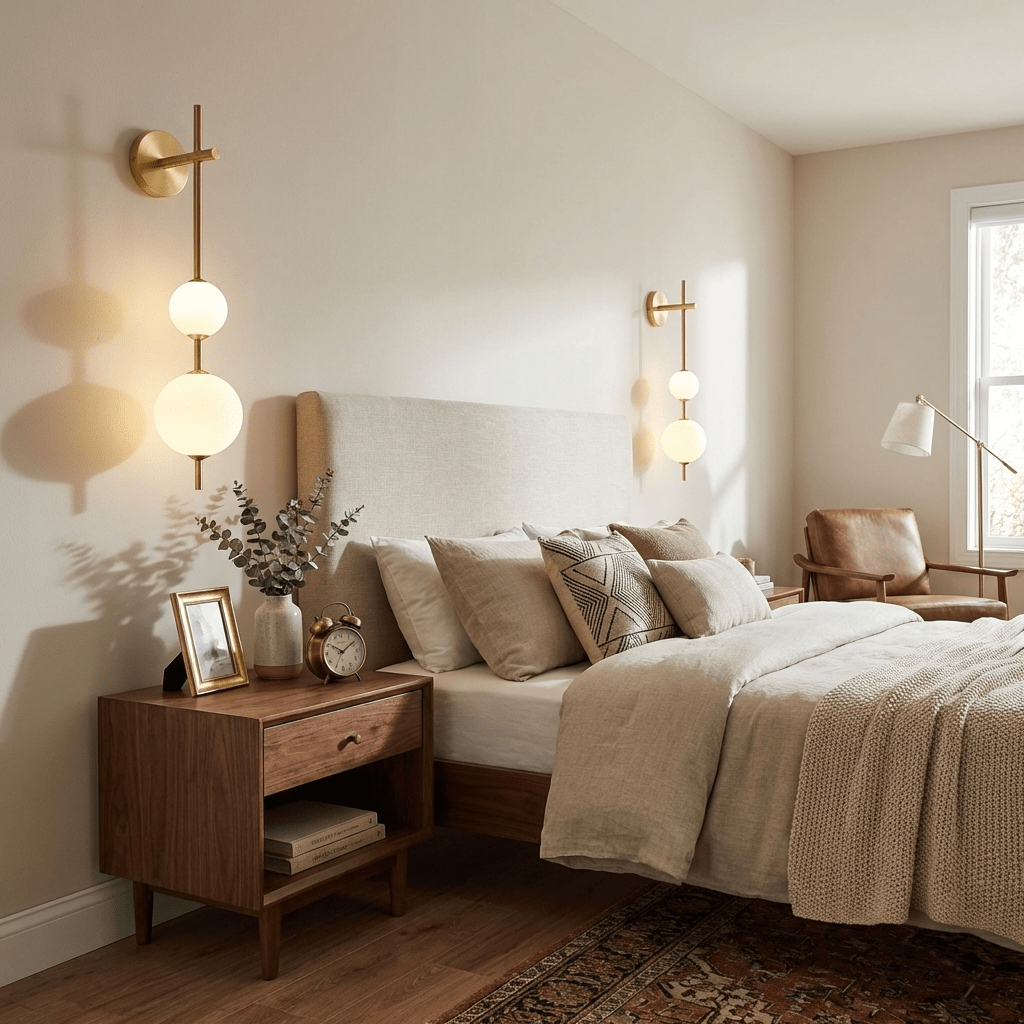 Vertical Globe Wall Sconce Matte White