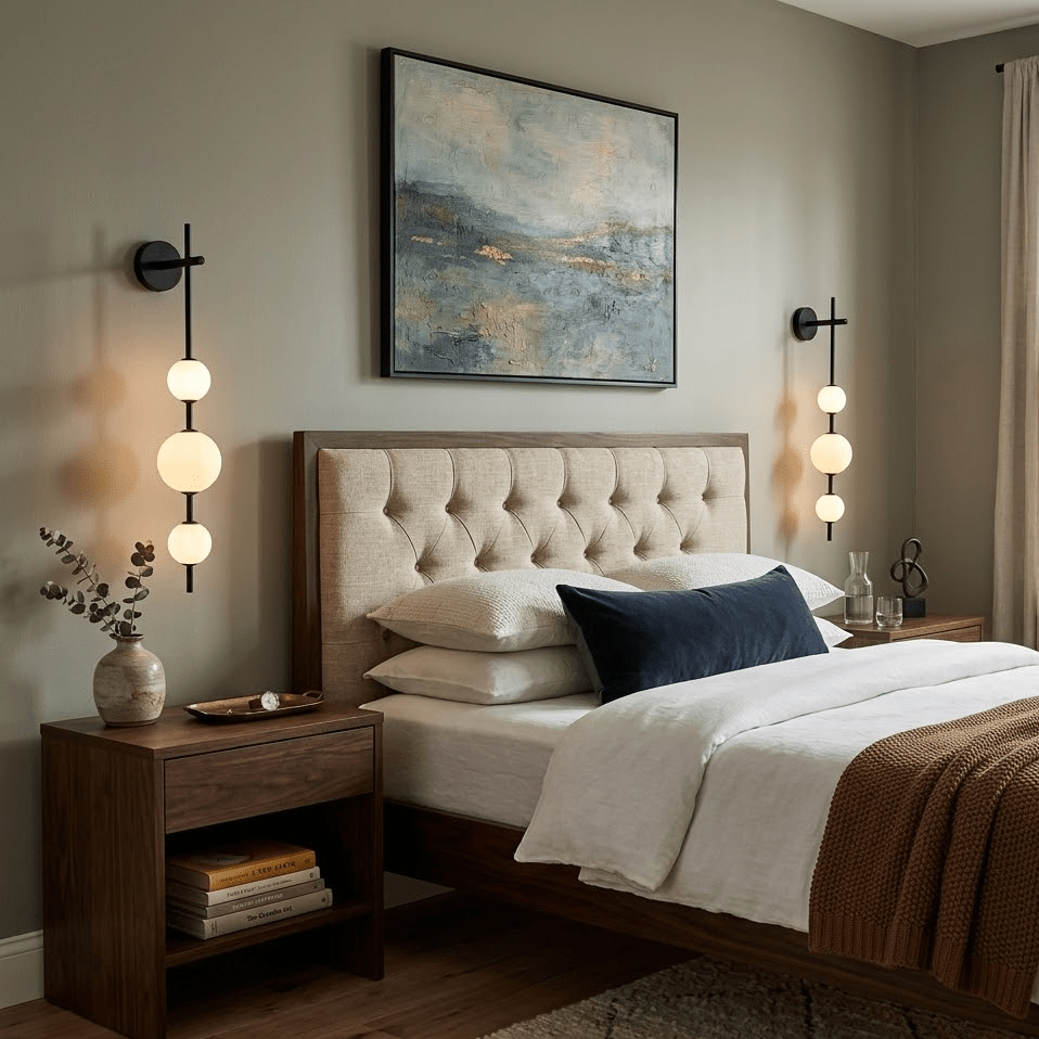Vertical Globe Wall Sconce Matte White
