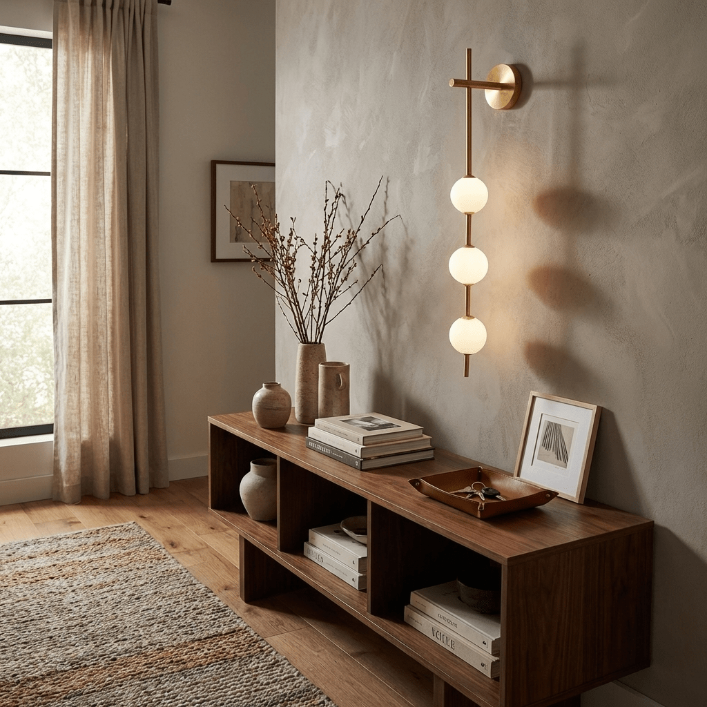 Vertical Globe Wall Sconce Matte White