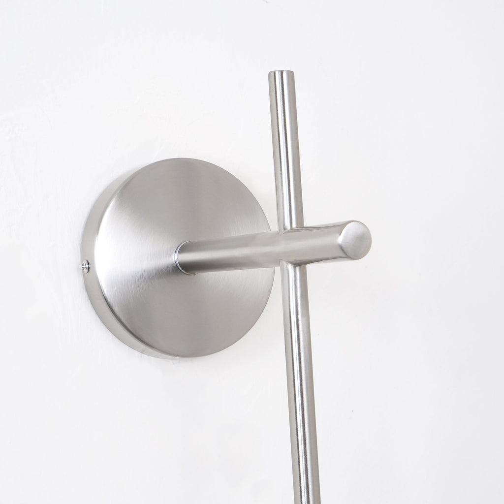Vertical Globe Wall Sconce Matte White