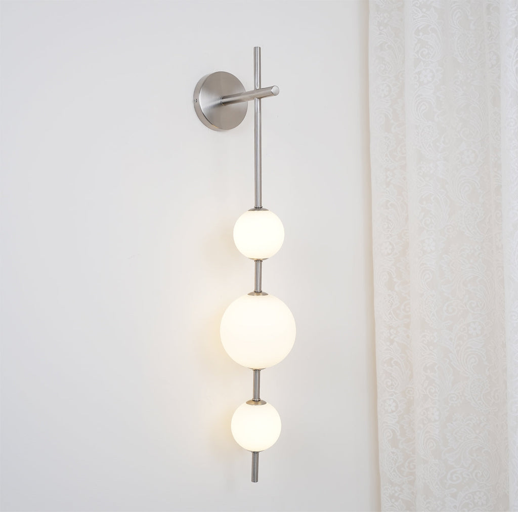 Cerin Minimalist Dikey Küreli Duvar Lambası — Yumuşak Ortam Aydınlatması
