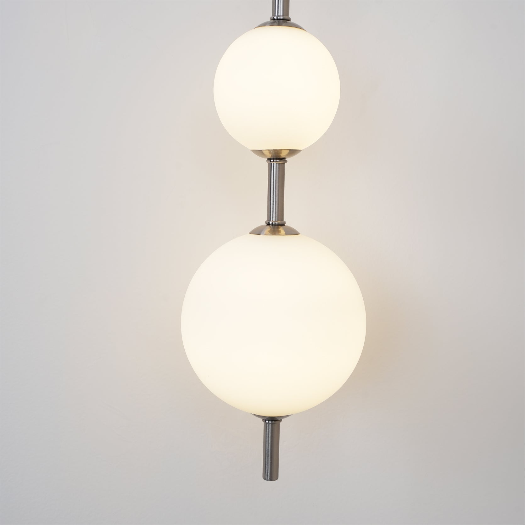 Vertical Globe Wall Sconce Matte White