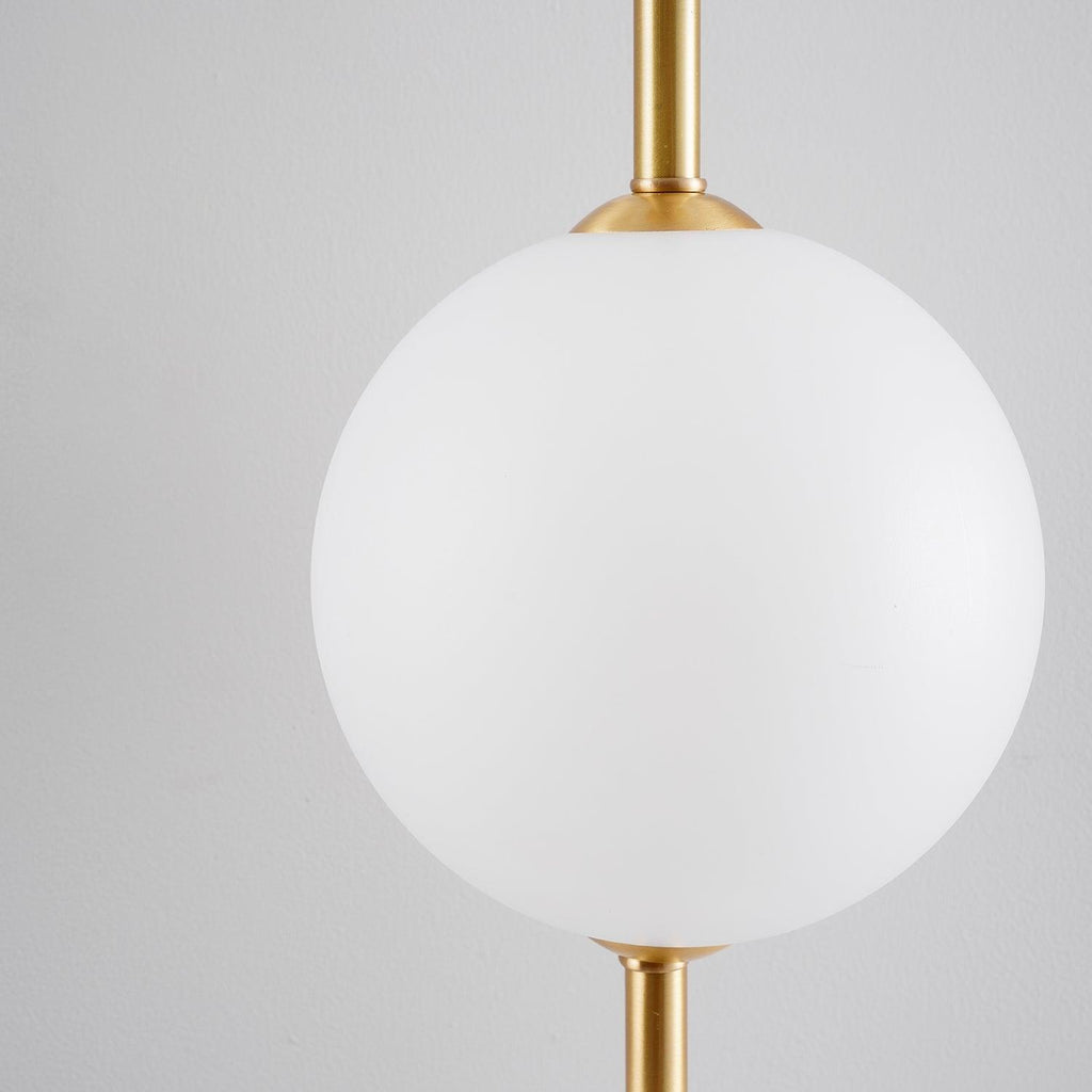 Vertical Globe Wall Sconce Matte White