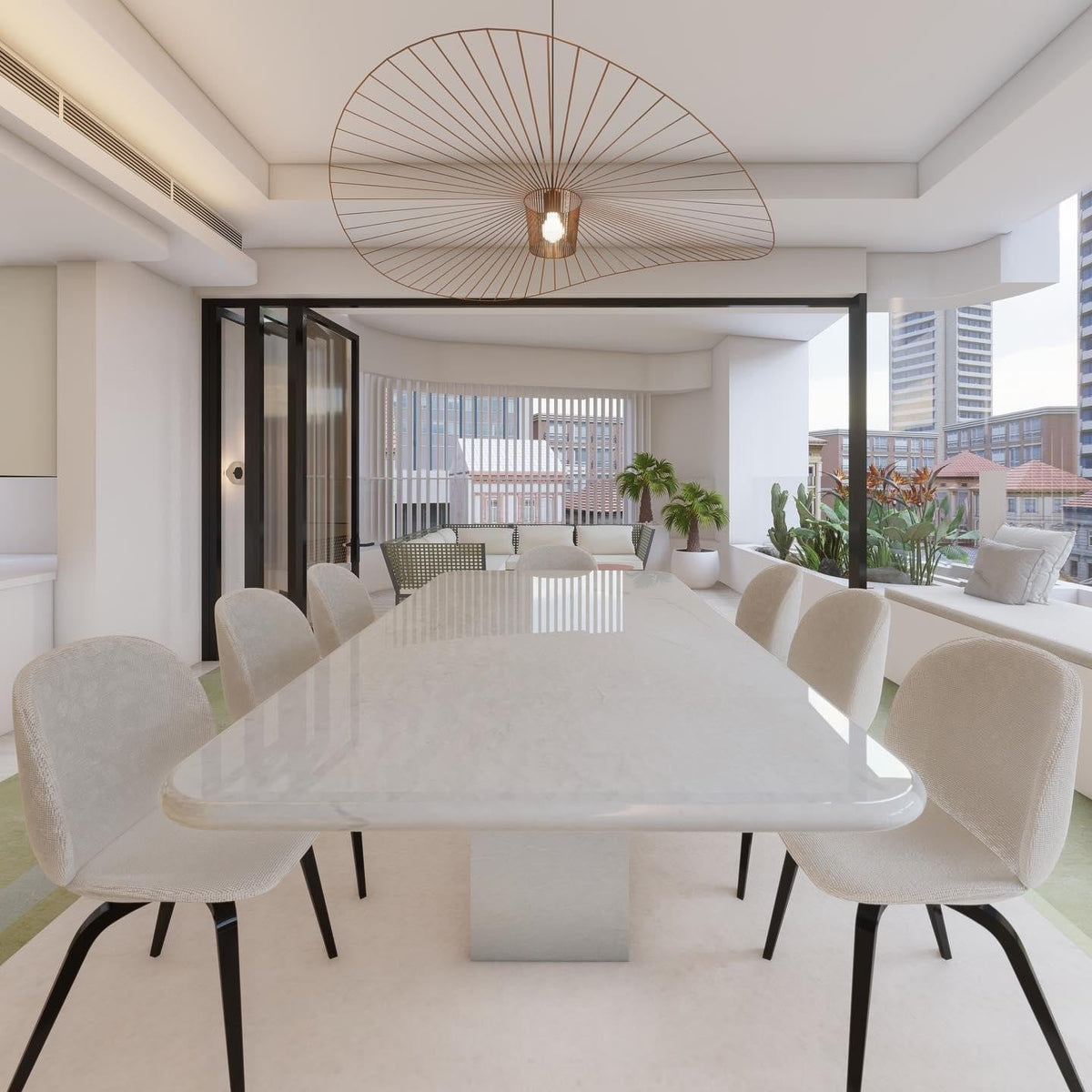 Vertigo 120 cm moderne Pendelleuchte — E26-E27-Standardfassung