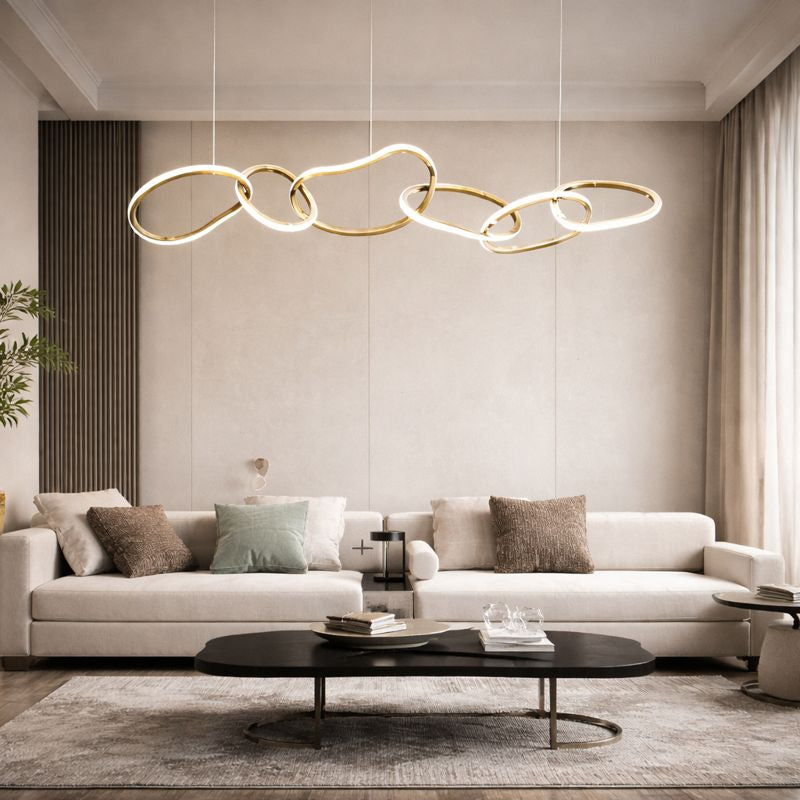 Veslira Flytende Ovalt LED Lysekrone Moderne Elegant Belysning