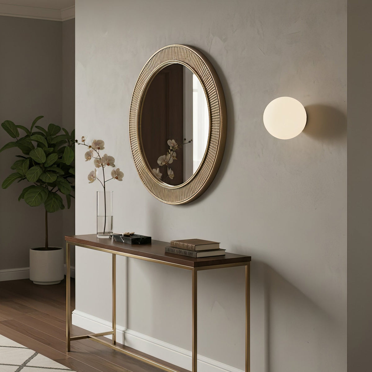 Moderní minimalistická skleněná nástěnná lampa Vimala — čistý design na stěnu