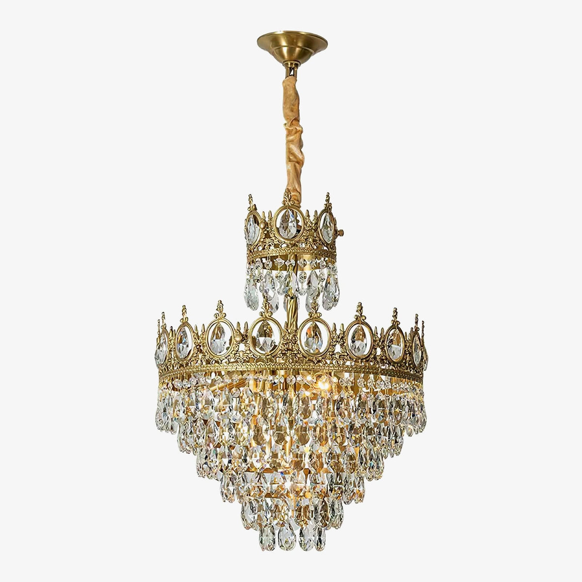 Vintage Crystal Ceiling Pendant Suspension Lamp