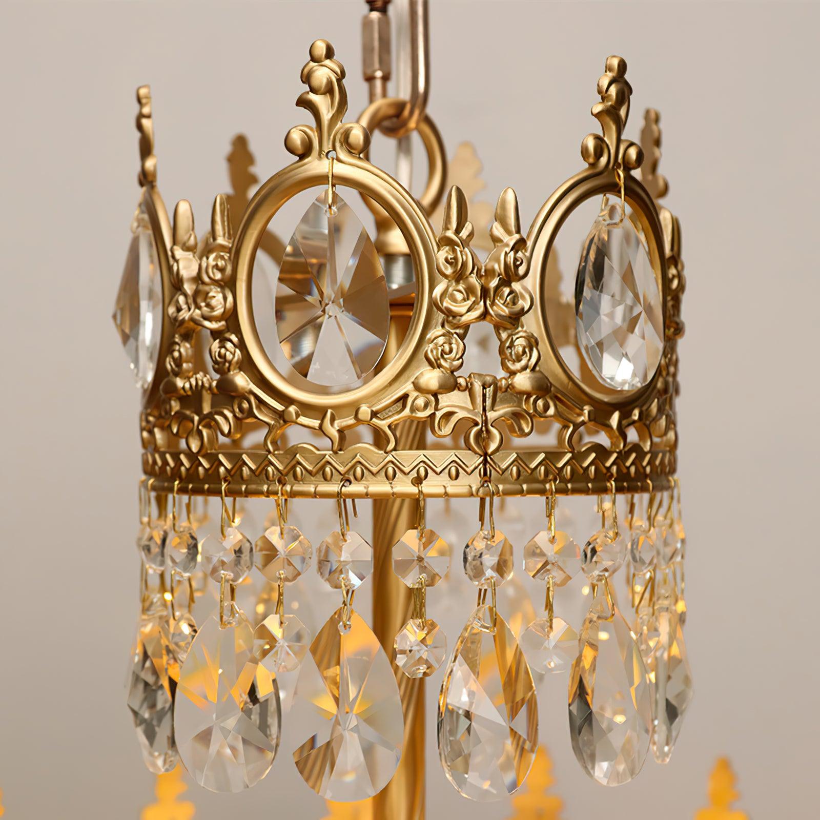 Vintage Crystal Ceiling Pendant Suspension Lamp