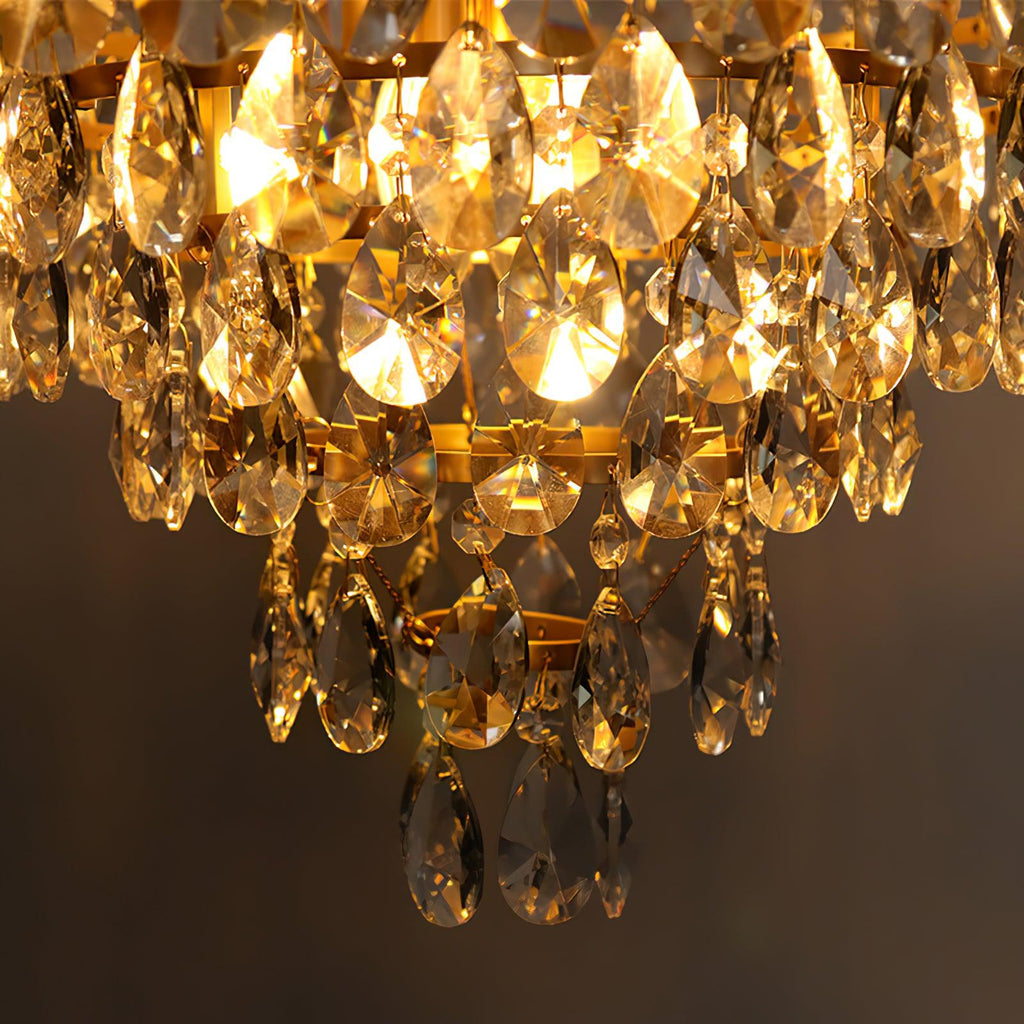 Vintage Crystal Ceiling Pendant Suspension Lamp