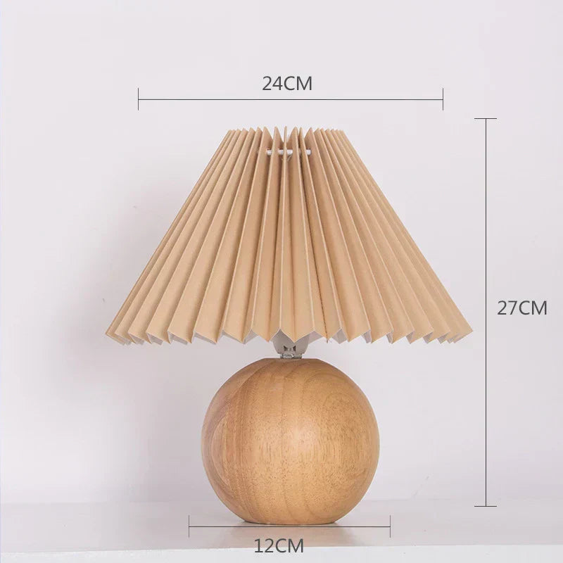 Antique Pleated - Vintage Pleated Table Lamp