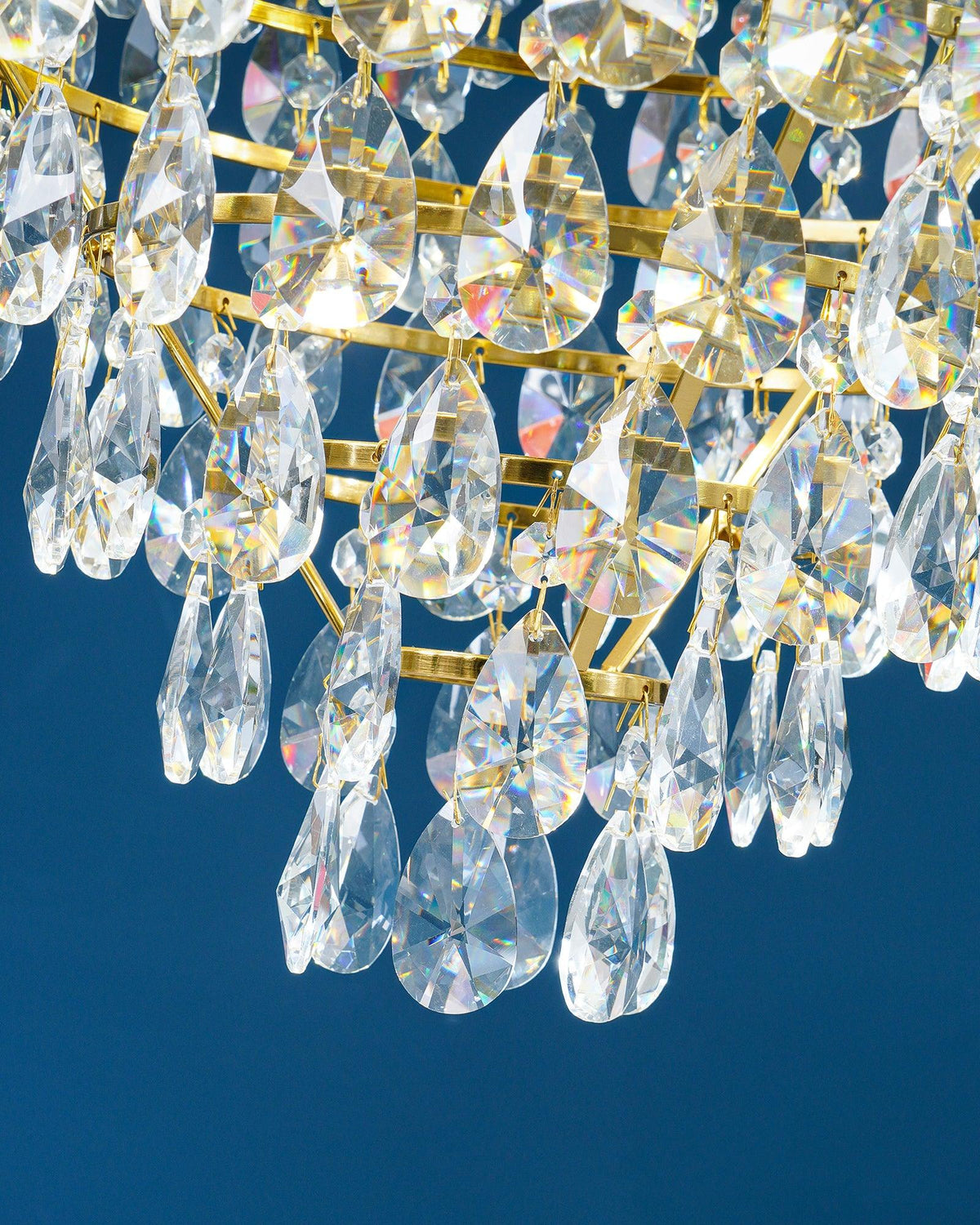 Vintage Crystal Ceiling Pendant Suspension Lamp