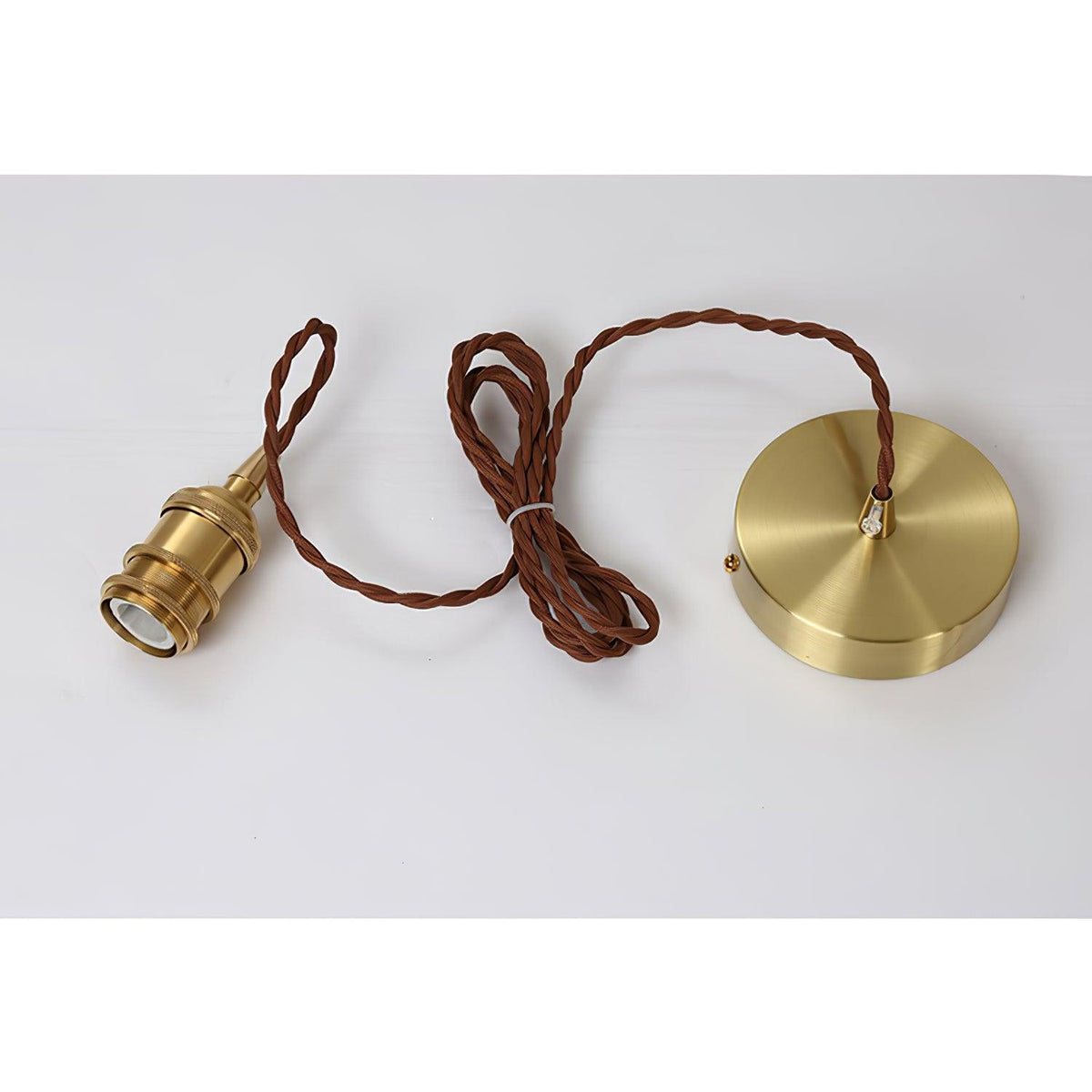 Lampada a sospensione da soffitto in vetro marrone vintage