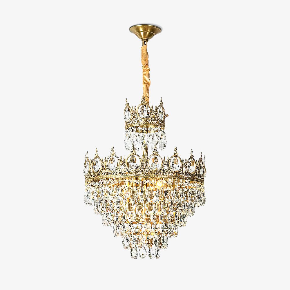 Vintage Crystal Ceiling Pendant Suspension Lamp