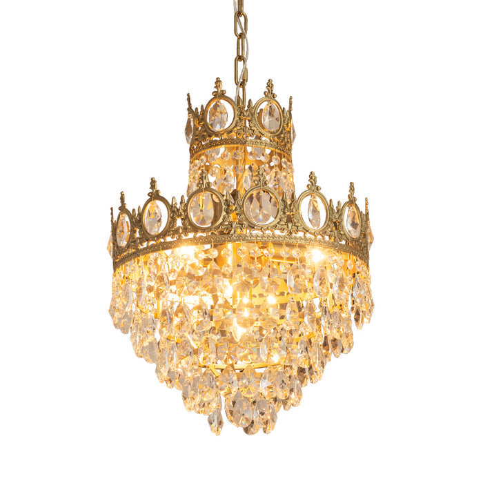 Vintage Crystal Ceiling Pendant Suspension Lamp