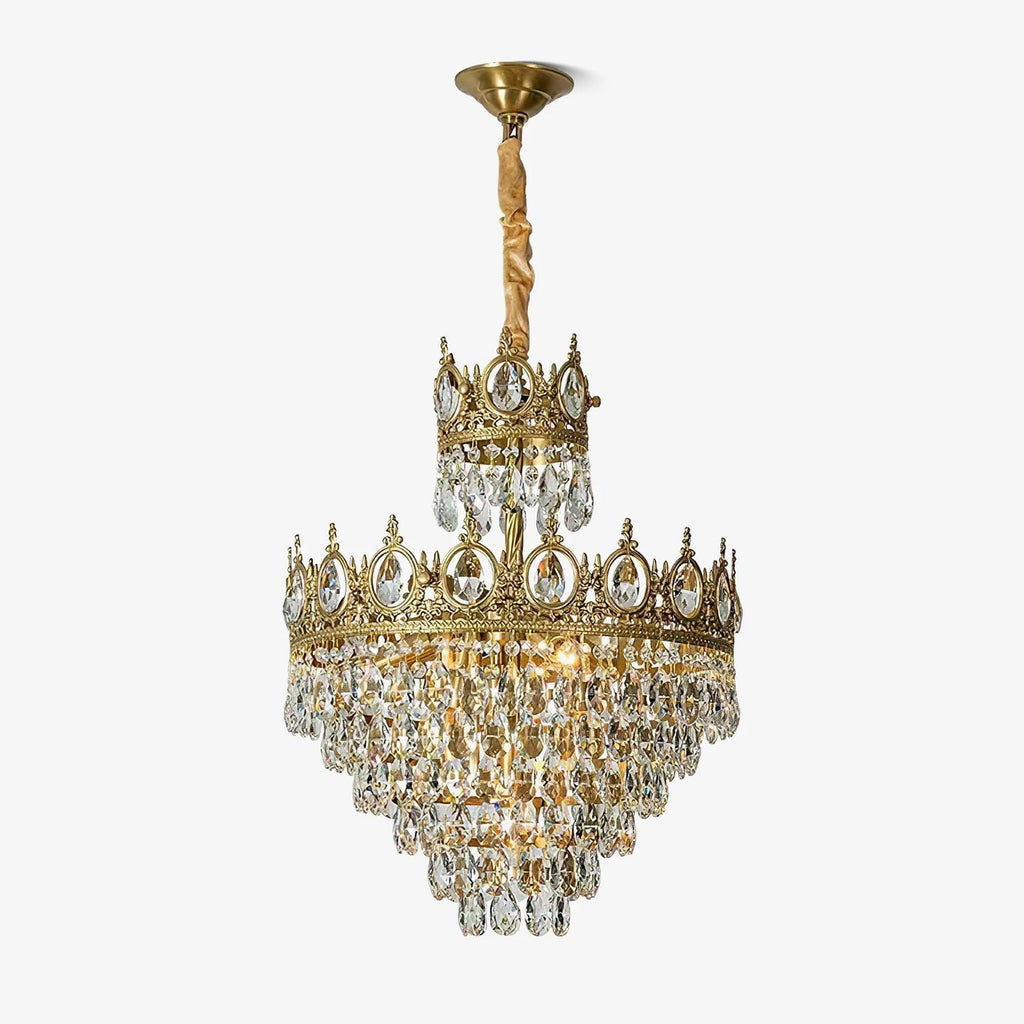 Vintage Crystal Ceiling Pendant Suspension Lamp