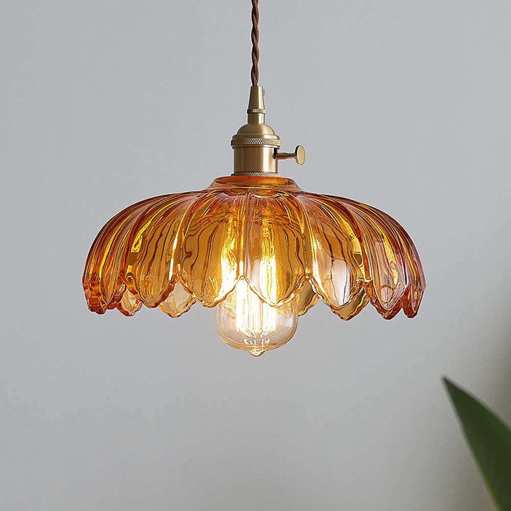 Marabel Vintage Floral Glass Pendant Light | Orntli