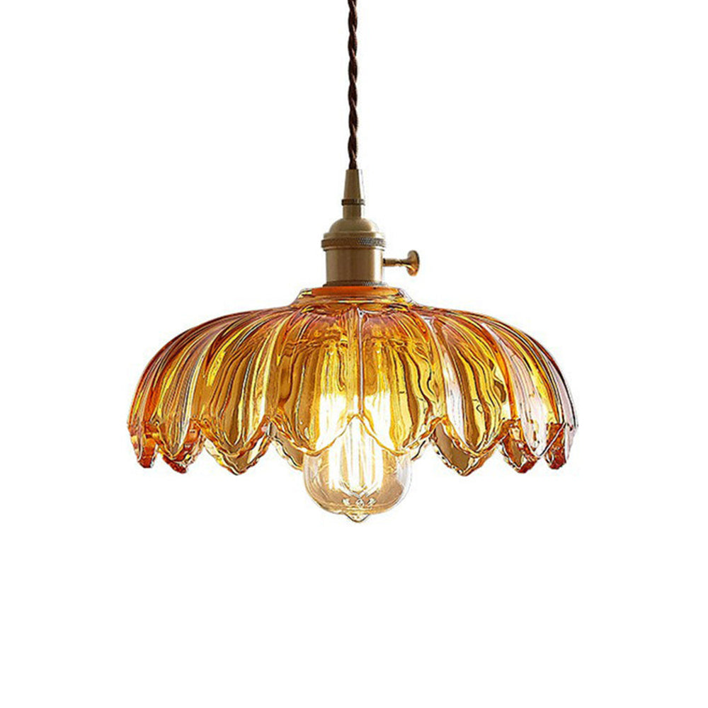 Marabel Vintage Floral Glass Pendant Light | Orntli