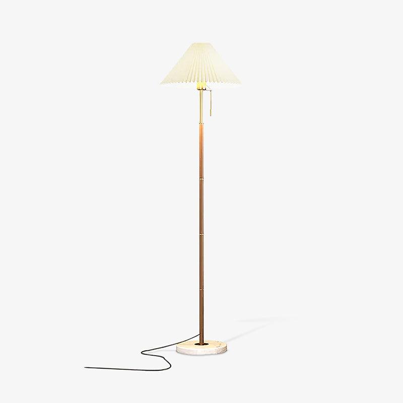 Classic Vintage Pleated Floor Standing Lamp