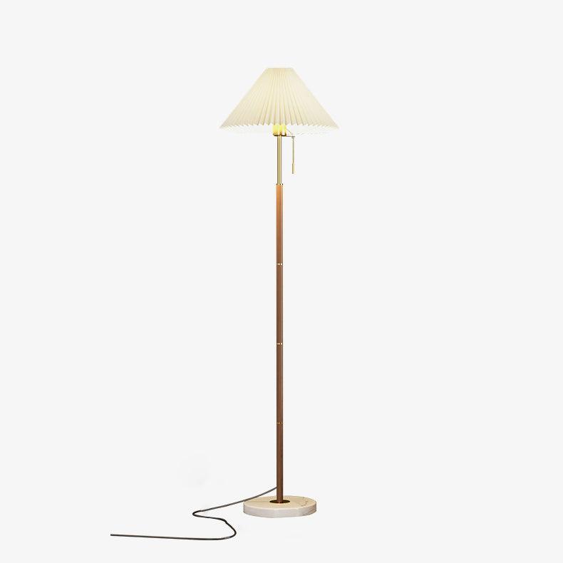 Classic Vintage Pleated Floor Standing Lamp