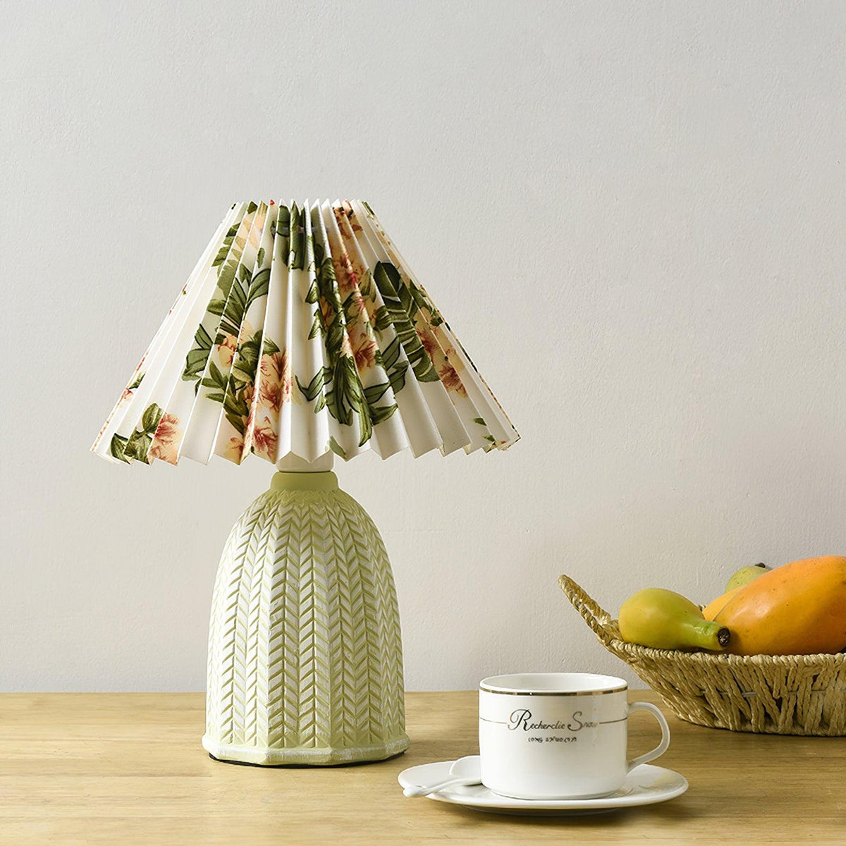 Pleated Shade Table Lamp — Vintage Style Accent