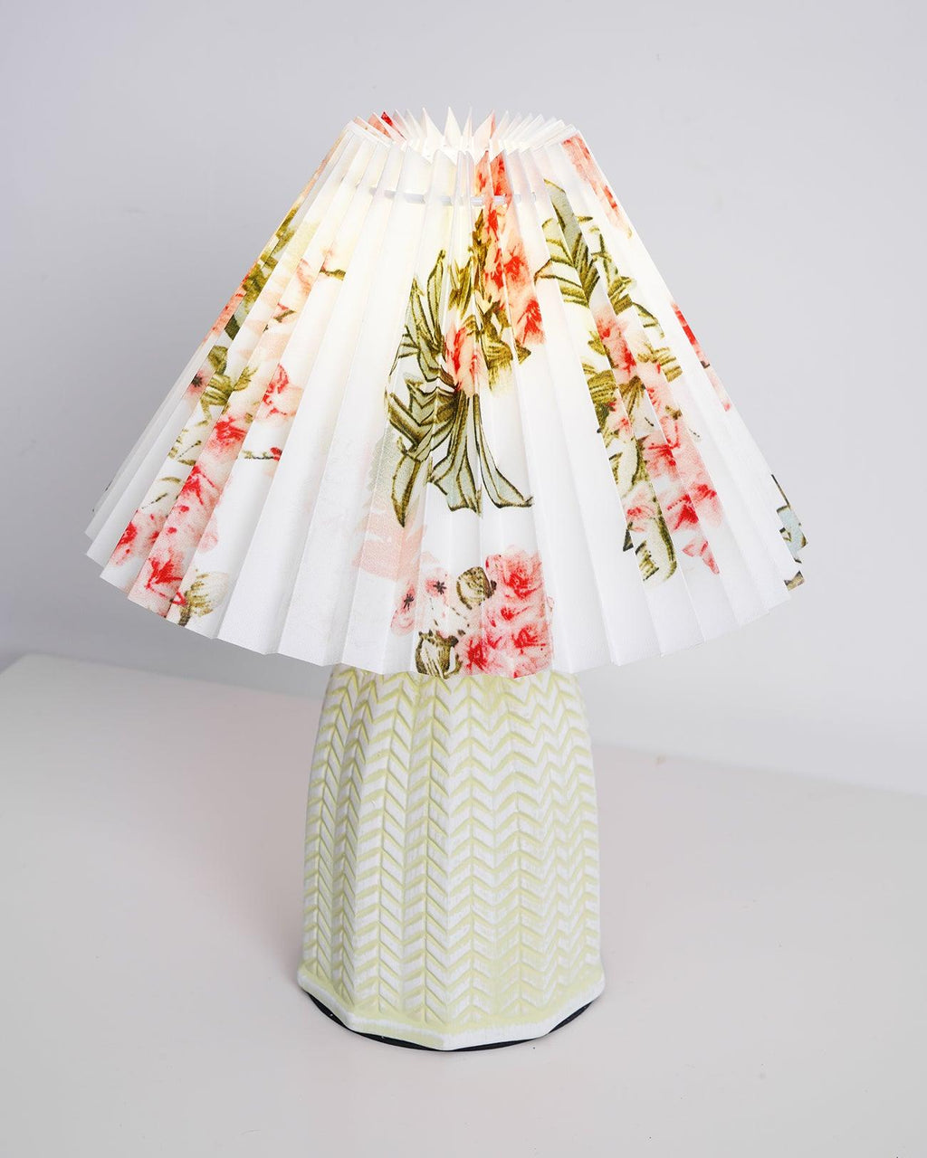 Pleated Shade Table Lamp — Vintage Style Accent