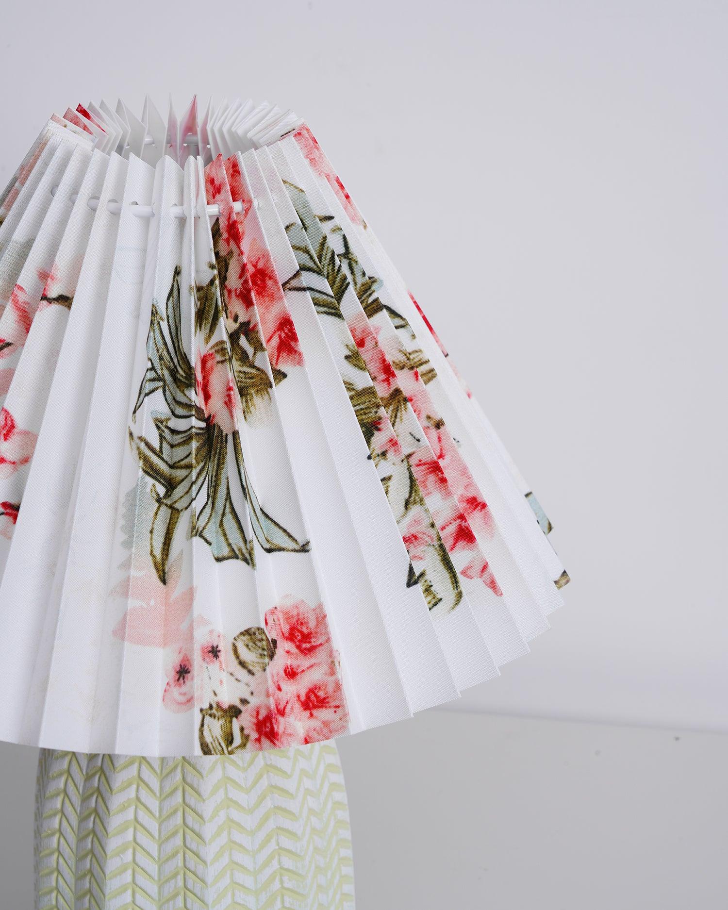 Pleated Shade Table Lamp — Vintage Style Accent