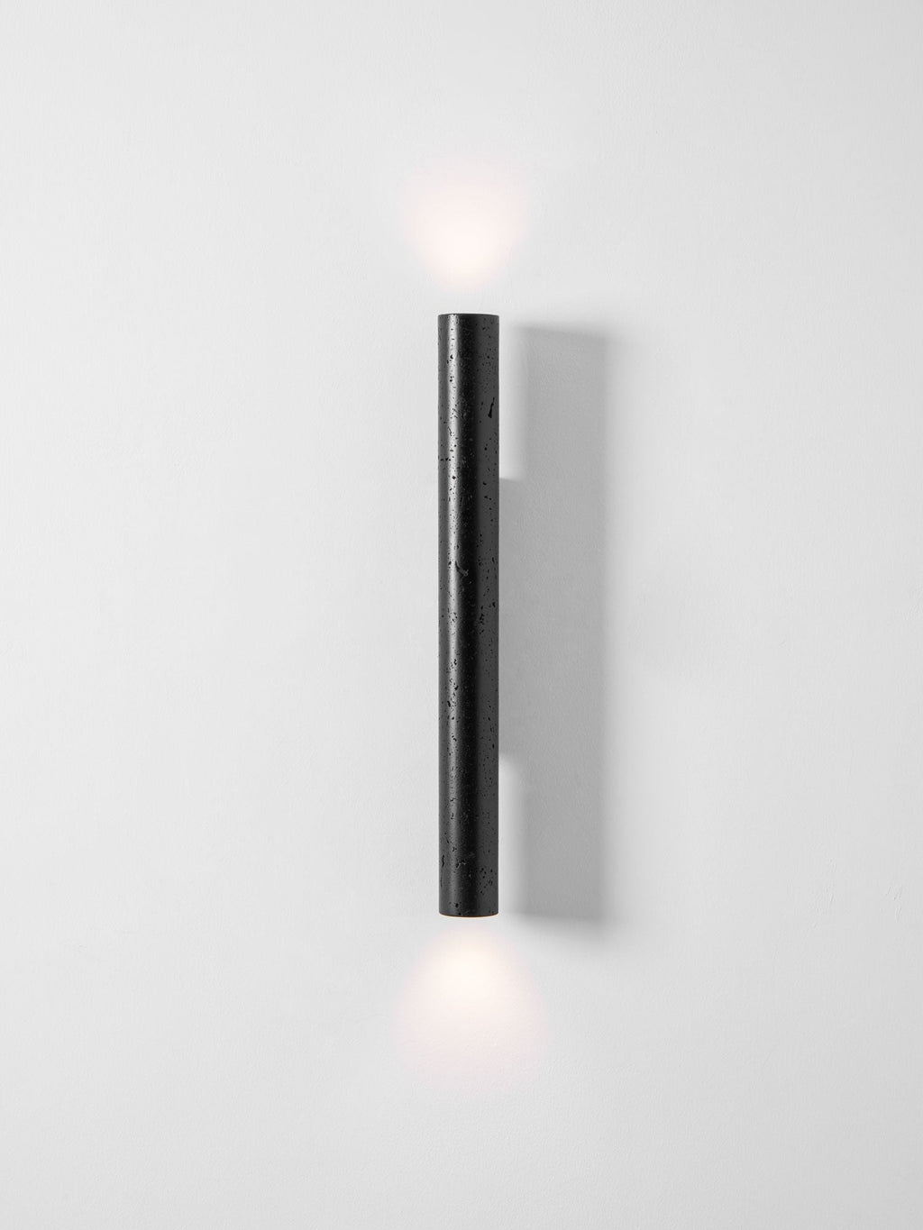 Volcanic Noir Wall Sconce - Cylindrical