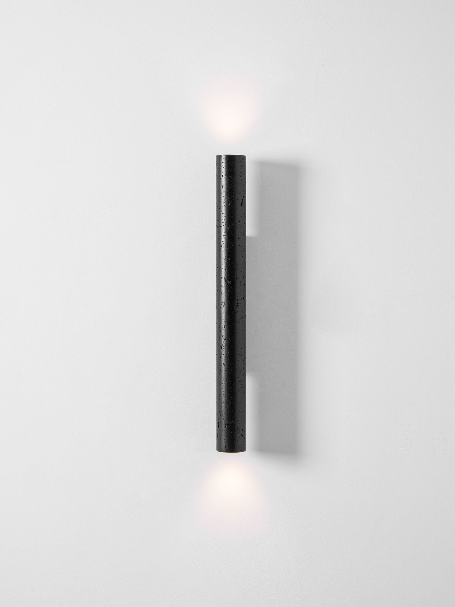 Volcanic Noir Wall Sconce - Cylindrical