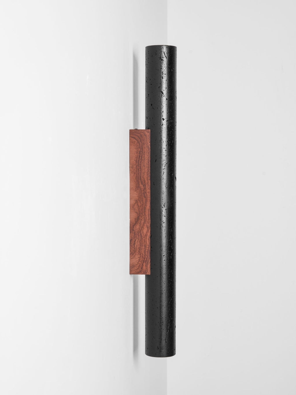 Volcanic Noir Wall Sconce - Cylindrical
