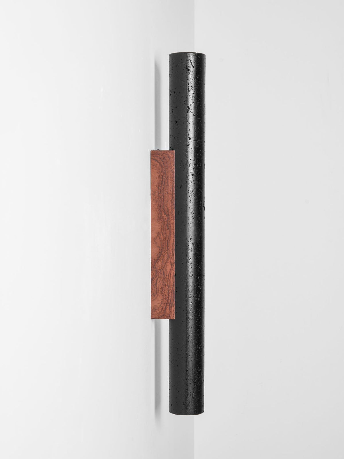 Volcanic Noir Wall Sconce - Cylindrical