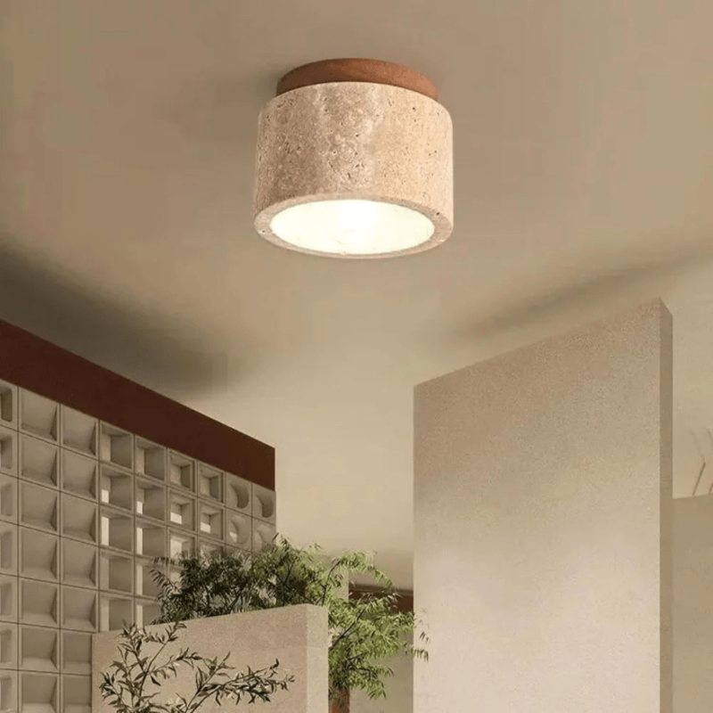 CalmGlow minimalistisk LED-lampe i træ til moderne energieffektive hjem
