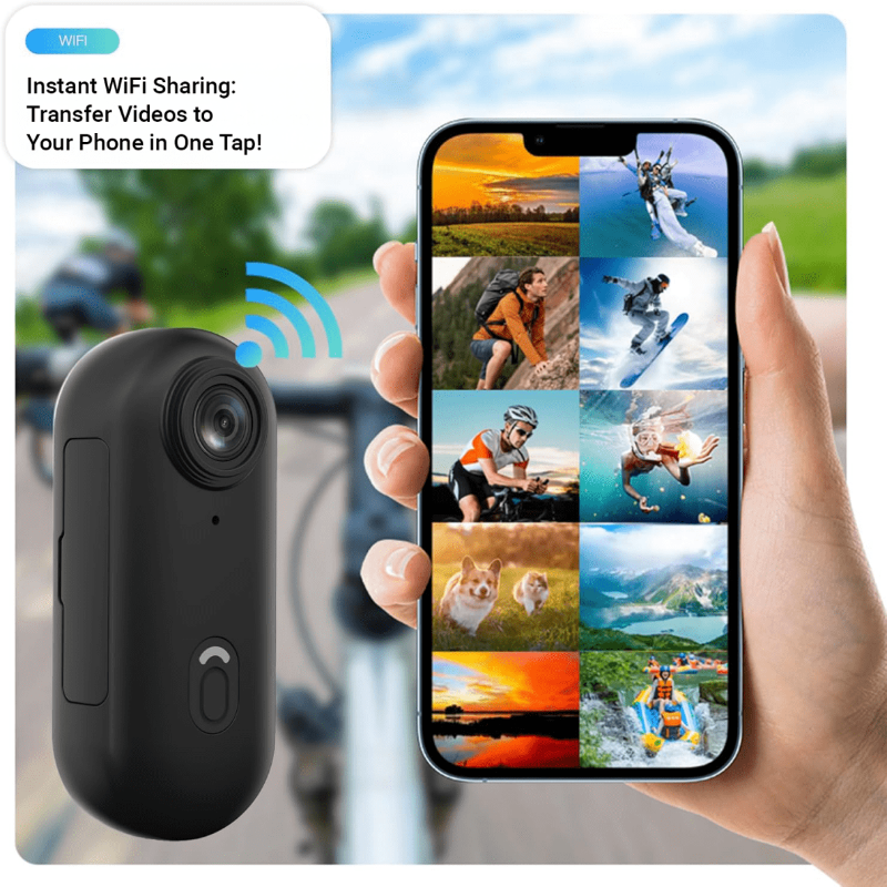 حزمة كاميرا الحركة المقاومة للماء بدقة 4K من NebulaSport للرياضات القصوى