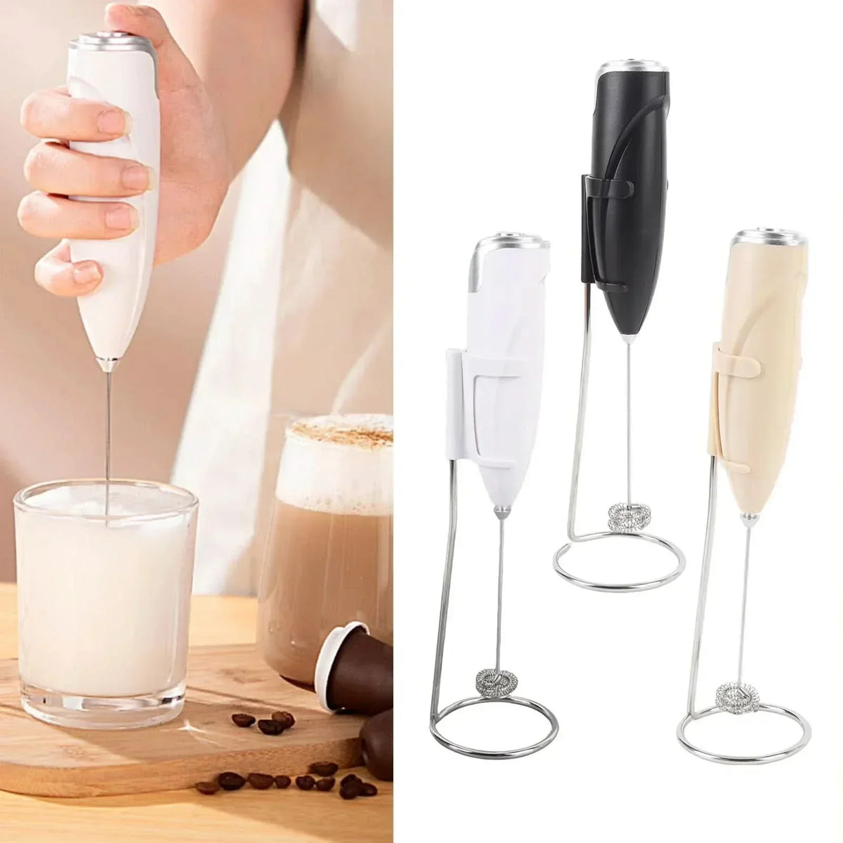 NovaWhisk elektromos tejhabosító és tojásverő gyors, krémes habhoz, kávérajongóknak