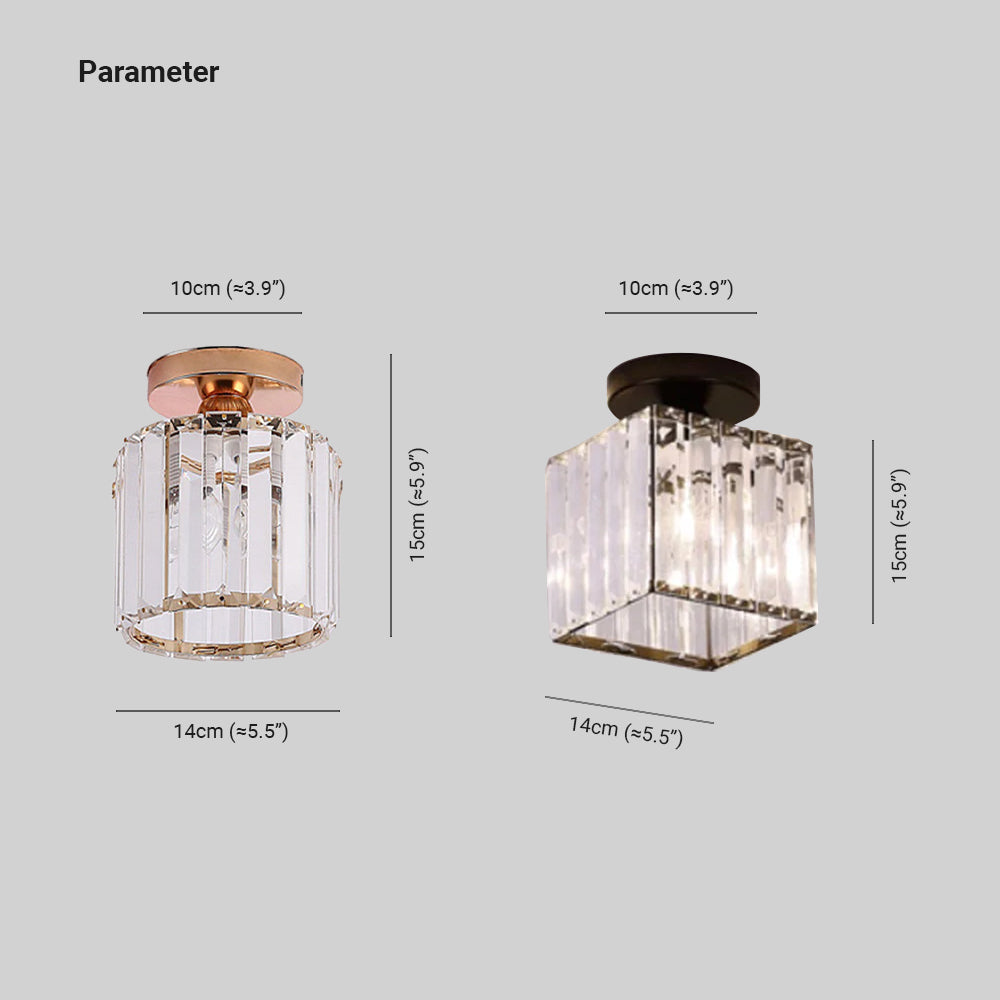 Stonel moderne plafond — design i metal og krystal, 3 farver