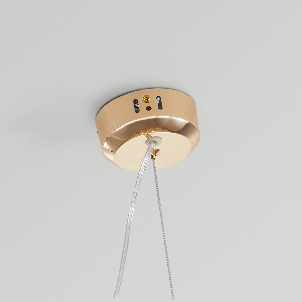 Lili Design LED hanglampen wit goudkleurig metaal woonkamer eetkamer