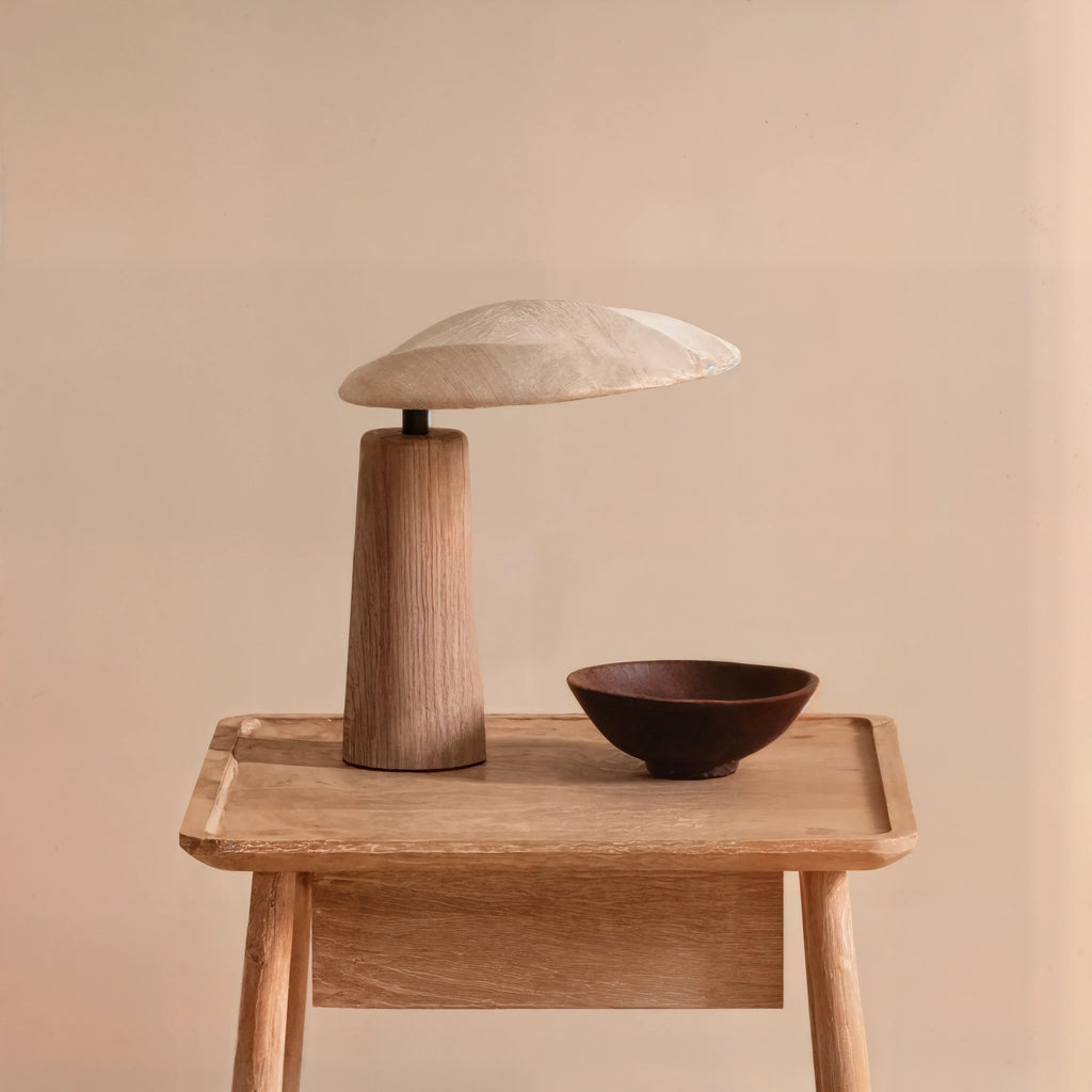 Wabi-Sabi LED-skrivbordslampa Japandi minimalistisk glöd för mysiga utrymmen