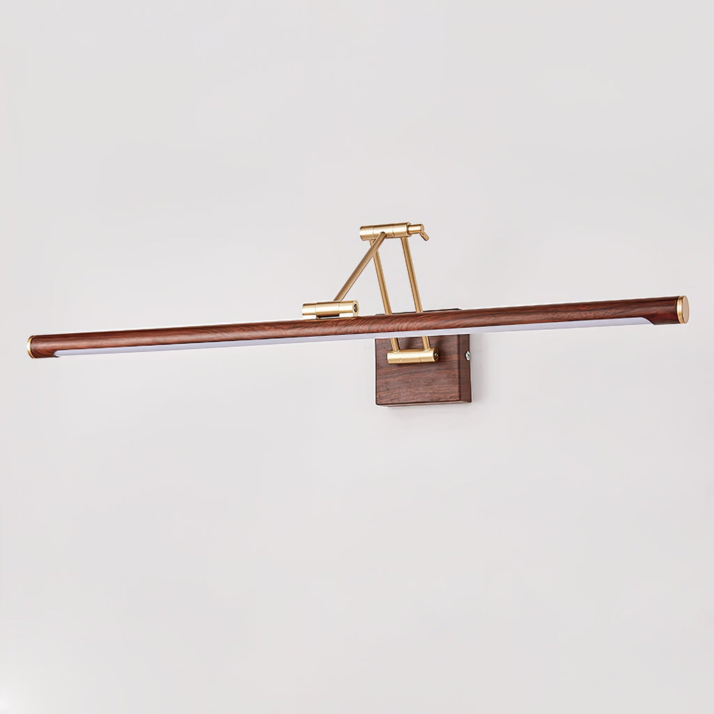 Walnut Color Linear Adjustable Wall Light - Vakkerlight