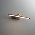 Linear LED Wall Light in Walnut Color