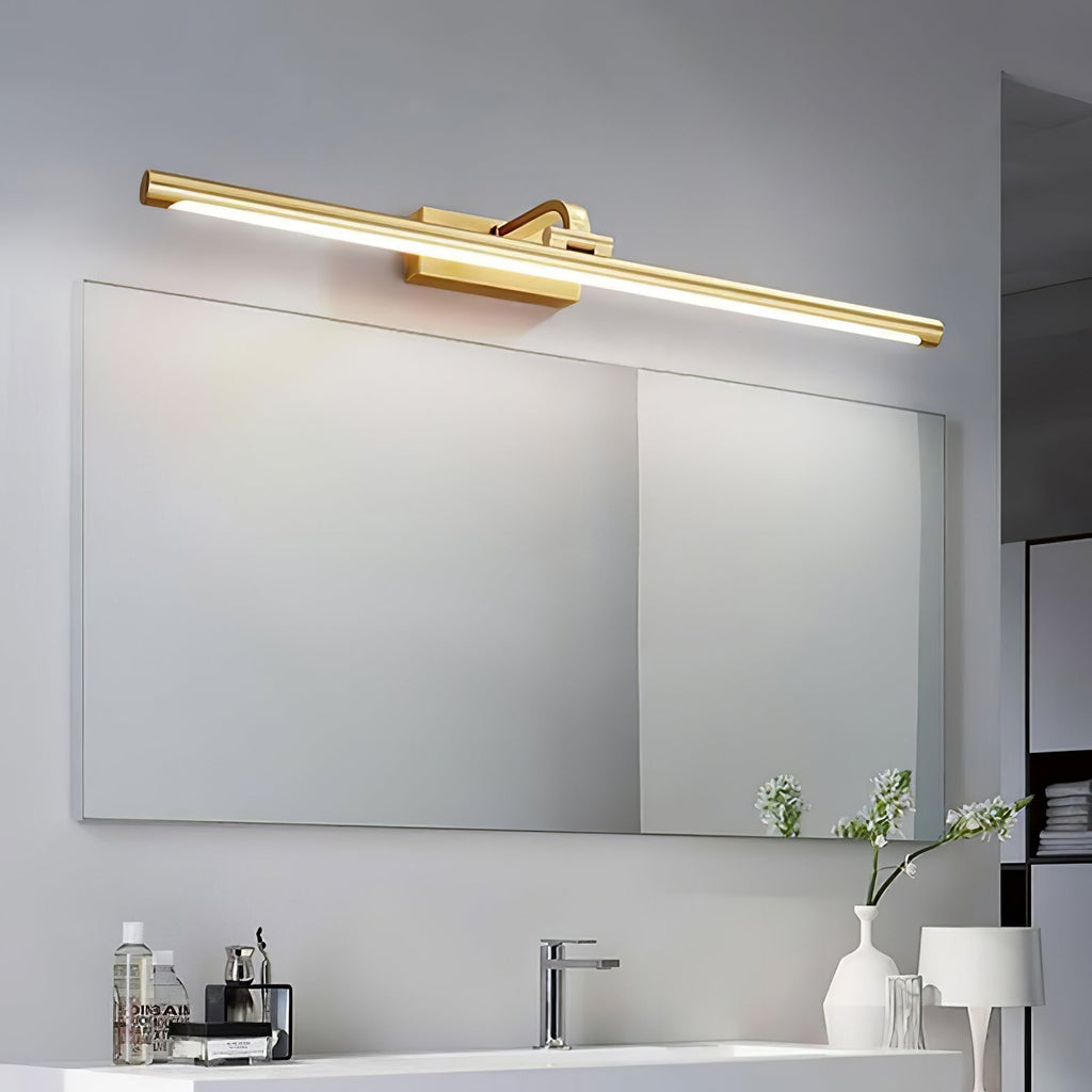Linear LED Wall Light in Walnut Color