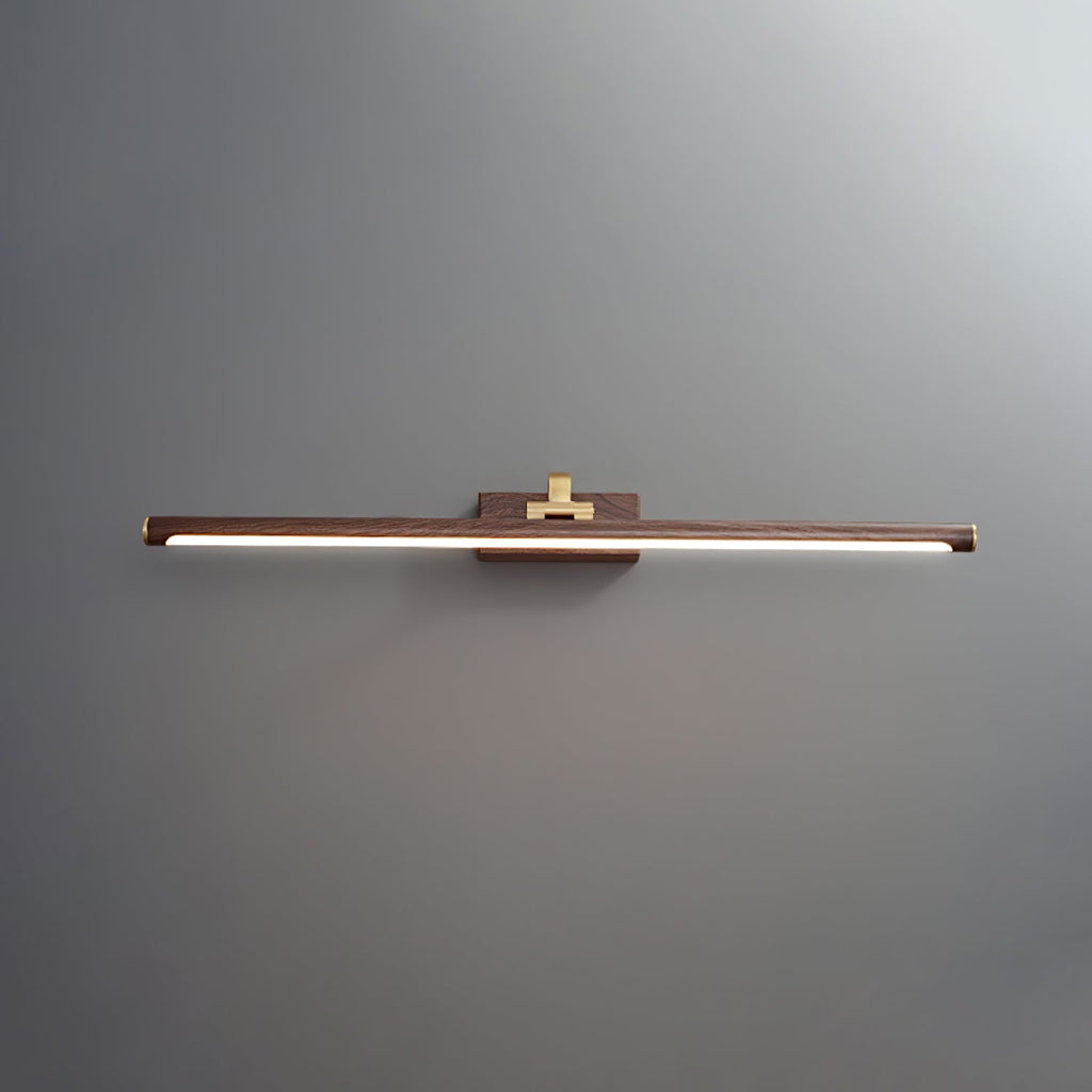 Walnut Color Linear LED Wall Light - Lamp Outdoor